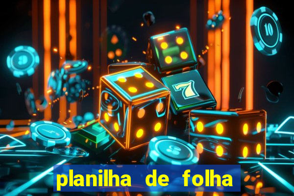 planilha de folha de pagamento